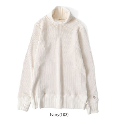 Nigel Cabourn ナイジェルケーボン タートルネック ビッグワッフル トレーナー 80390820025 ハイネック スウェット (レディース)