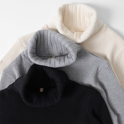 Nigel Cabourn ナイジェルケーボン タートルネック ビッグワッフル トレーナー 80390820025 ハイネック スウェット (レディース)