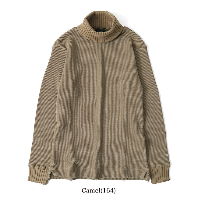 Nigel Cabourn ナイジェルケーボン タートルネック ビッグワッフル トレーナー 80390020025 ハイネック スウェット (メンズ)