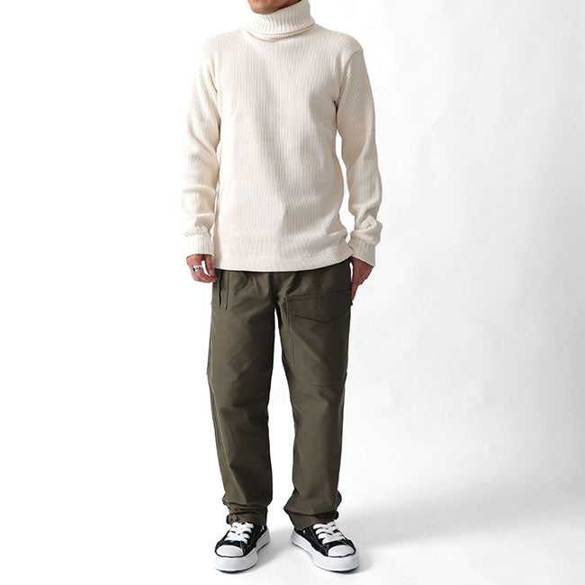 Nigel Cabourn ナイジェルケーボン タートルネック ビッグワッフル トレーナー 80390020025 ハイネック スウェット (メンズ)
