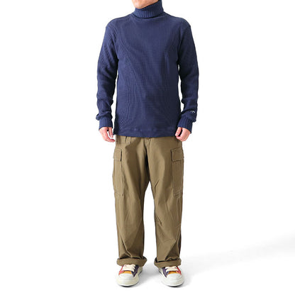 Nigel Cabourn ナイジェルケーボン タートルネック ビッグワッフル トレーナー 80390020025 ハイネック スウェット (メンズ)