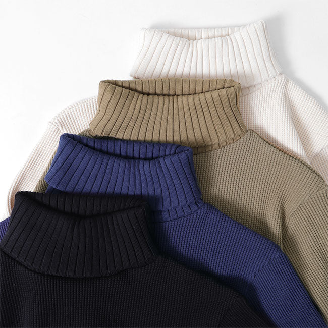 Nigel Cabourn ナイジェルケーボン タートルネック ビッグワッフル トレーナー 80390020025 ハイネック スウェット (メンズ)
