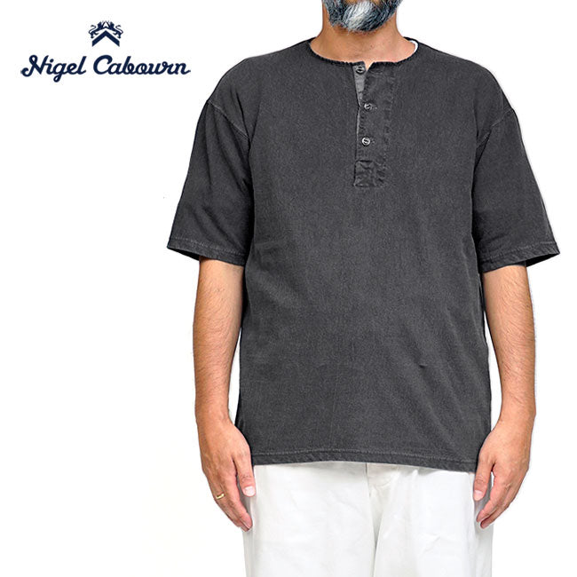 Nigel Cabourn ナイジェルケーボン 50s ピグメント ヘンリーネックTシャツ 80460021026 顔料染め 半袖Tシャツ メンズ