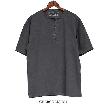 Nigel Cabourn ナイジェルケーボン 50s ピグメント ヘンリーネックTシャツ 80460021026 顔料染め 半袖Tシャツ メンズ