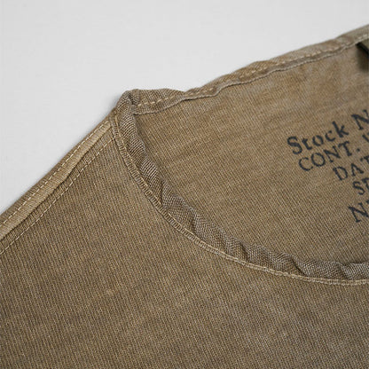 Nigel Cabourn ナイジェルケーボン 50s ピグメント ヘンリーネックTシャツ 80460021026 顔料染め 半袖Tシャツ メンズ