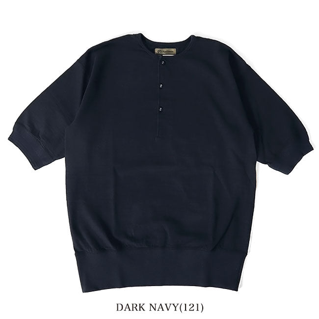 Nigel Cabourn ナイジェルケーボン CC22 ヘンリーネック コットンリブ スラブTシャツ 21000 半袖Tシャツ メンズ