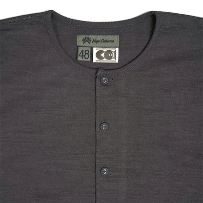 Nigel Cabourn ナイジェルケーボン CC22 ヘンリーネック コットンリブ スラブTシャツ 21000 半袖Tシャツ メンズ