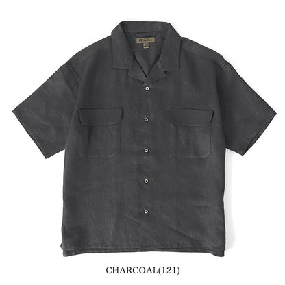 Nigel Cabourn ナイジェルケーボン リネンツイル オープンカラーシャツ 11005 11010 開襟 半袖シャツ メンズ