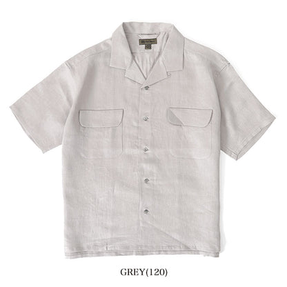 Nigel Cabourn ナイジェルケーボン リネンツイル オープンカラーシャツ 11005 11010 開襟 半袖シャツ メンズ