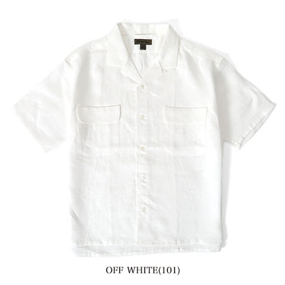 Nigel Cabourn ナイジェルケーボン リネンツイル オープンカラーシャツ 11005 11010 開襟 半袖シャツ メンズ