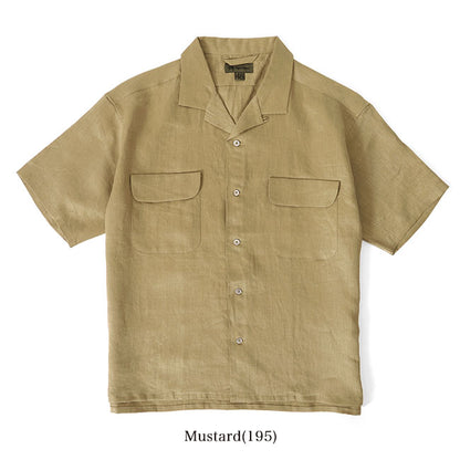 Nigel Cabourn ナイジェルケーボン リネンツイル オープンカラーシャツ 11005 11010 開襟 半袖シャツ メンズ