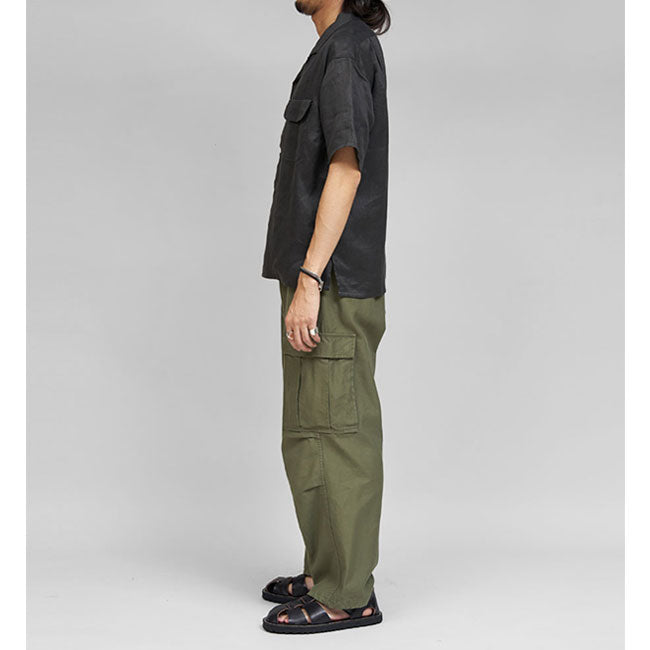 Nigel Cabourn ナイジェルケーボン リネンツイル オープンカラーシャツ 11005 11010 開襟 半袖シャツ メンズ