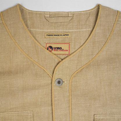 Nigel Cabourn ナイジェルケーボン ライブロ S-52 ウォッシュドデニム ベースボールシャツ 80461311000 半袖シャツ メンズ