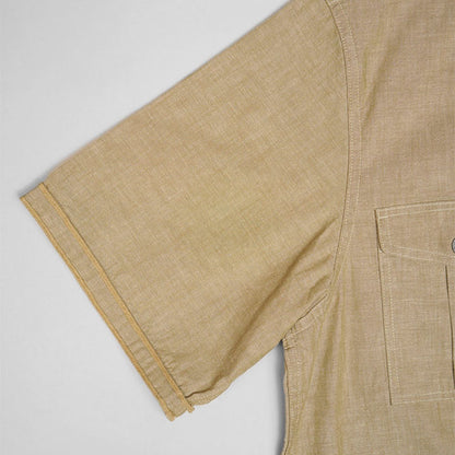 Nigel Cabourn ナイジェルケーボン ライブロ S-52 ウォッシュドデニム ベースボールシャツ 80461311000 半袖シャツ メンズ