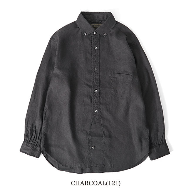 Nigel Cabourn ナイジェルケーボン ブリティッシュ ヘンプ オフィサーズシャツ 80460010005 ボタンダウン 長袖シャツ リネン メンズ