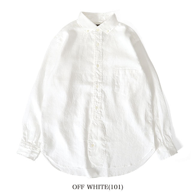 Nigel Cabourn ナイジェルケーボン ブリティッシュ ヘンプ オフィサーズシャツ 80460010005 ボタンダウン 長袖シャツ リネン メンズ