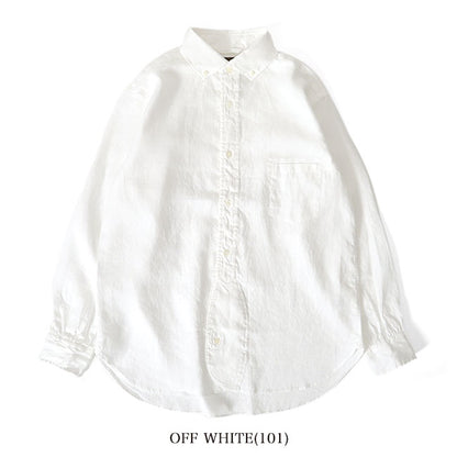 Nigel Cabourn ナイジェルケーボン ブリティッシュ ヘンプ オフィサーズシャツ 80460010005 ボタンダウン 長袖シャツ リネン メンズ