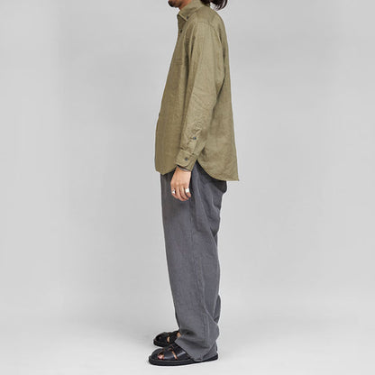 Nigel Cabourn ナイジェルケーボン ブリティッシュ ヘンプ オフィサーズシャツ 80460010005 ボタンダウン 長袖シャツ リネン メンズ