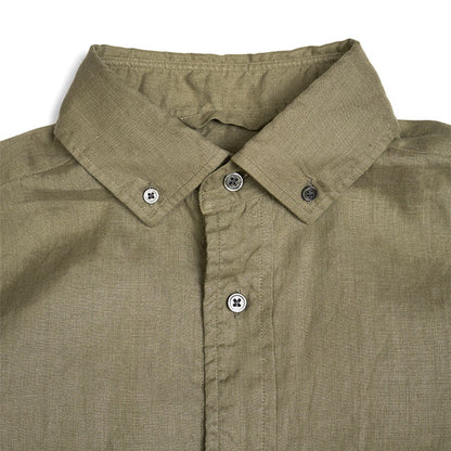 Nigel Cabourn ナイジェルケーボン ブリティッシュ ヘンプ オフィサーズシャツ 80460010005 ボタンダウン 長袖シャツ リネン メンズ