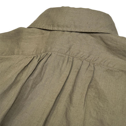 Nigel Cabourn ナイジェルケーボン ブリティッシュ ヘンプ オフィサーズシャツ 80460010005 ボタンダウン 長袖シャツ リネン メンズ