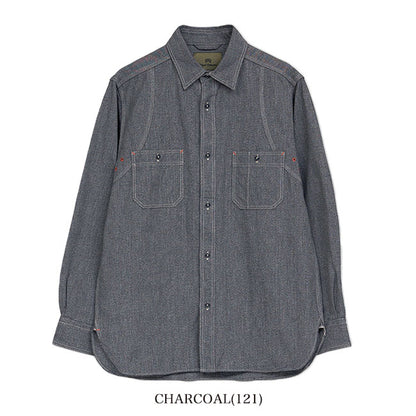 Nigel Cabourn ナイジェルケーボン ソルト&ペッパー メディカルシャツ 80460010051 ごま塩 長袖シャツ メンズ
