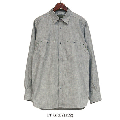 Nigel Cabourn ナイジェルケーボン ソルト&ペッパー メディカルシャツ 80460010051 ごま塩 長袖シャツ メンズ