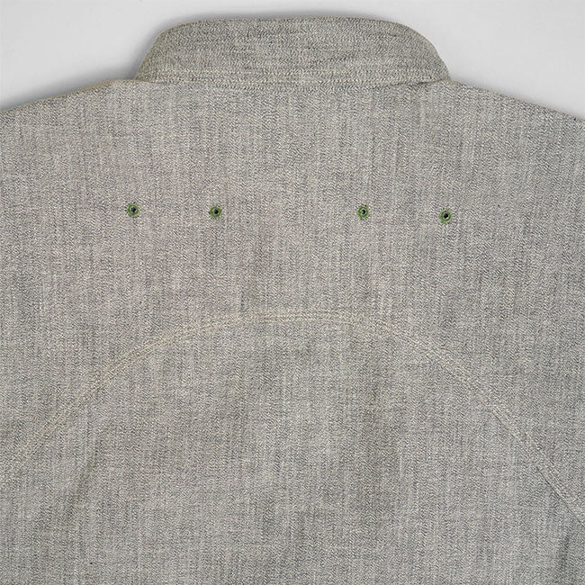 Nigel Cabourn ナイジェルケーボン ソルト&ペッパー メディカルシャツ 80460010051 ごま塩 長袖シャツ メンズ
