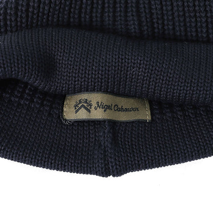 Nigel Cabourn ナイジェルケーボン ラベルロゴ ショート ニットキャップ 80460066010 ビーニー 帽子 メンズ レディース ギフト プレゼント