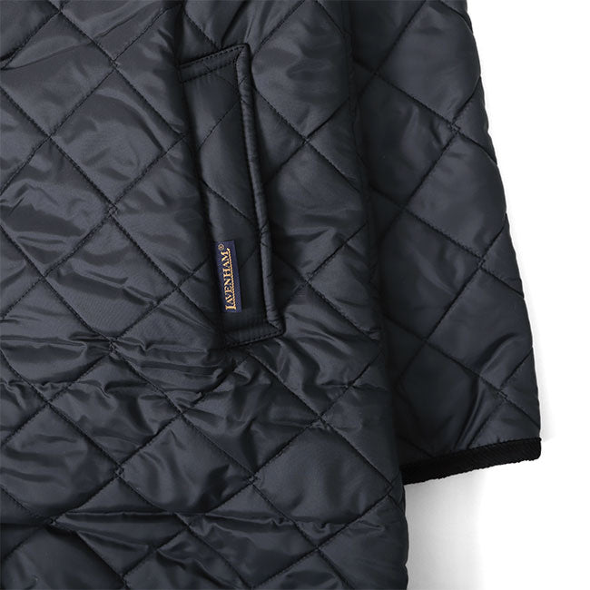 LAVENHAM ラベンハム LOUND ラウンド 裏ファー ノーカラー キルティングコート J281912 レディース