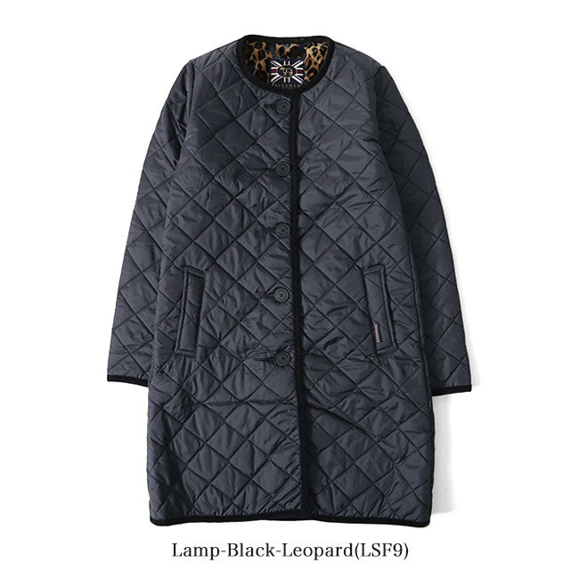 LAVENHAM ラベンハム LOUND ラウンド 裏ファー ノーカラー キルティングコート J281912 レディース