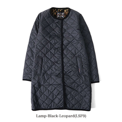 LAVENHAM ラベンハム LOUND ラウンド 裏ファー ノーカラー キルティングコート J281912 レディース