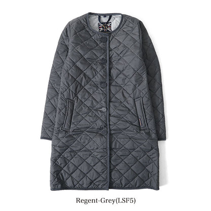 LAVENHAM ラベンハム LOUND ラウンド 裏ファー ノーカラー キルティングコート J281912 レディース