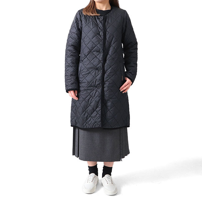 LAVENHAM ラベンハム LOUND ラウンド 裏ファー ノーカラー キルティングコート J281912 レディース