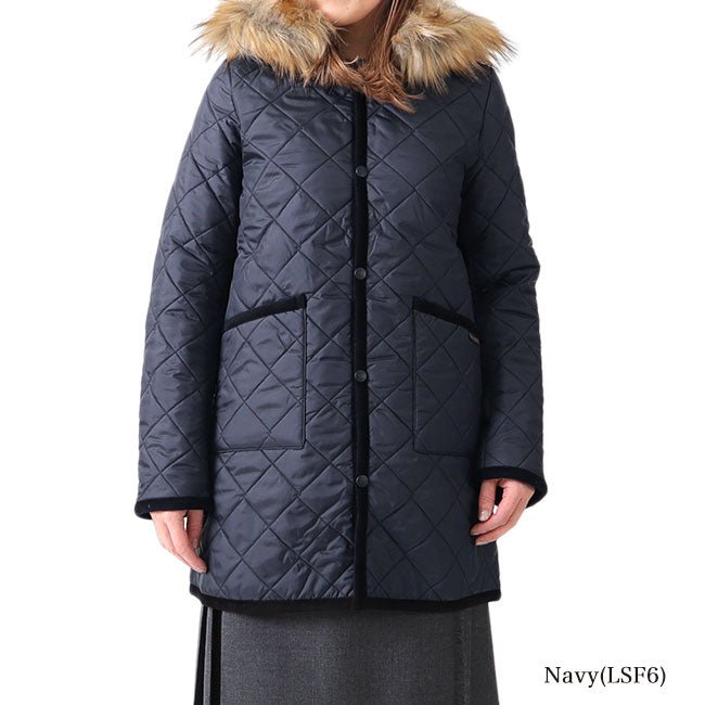 LAVENHAM ラベンハム FALKENHAM フォークナム ファー フード付き キルティングジャケット J281906 レディース