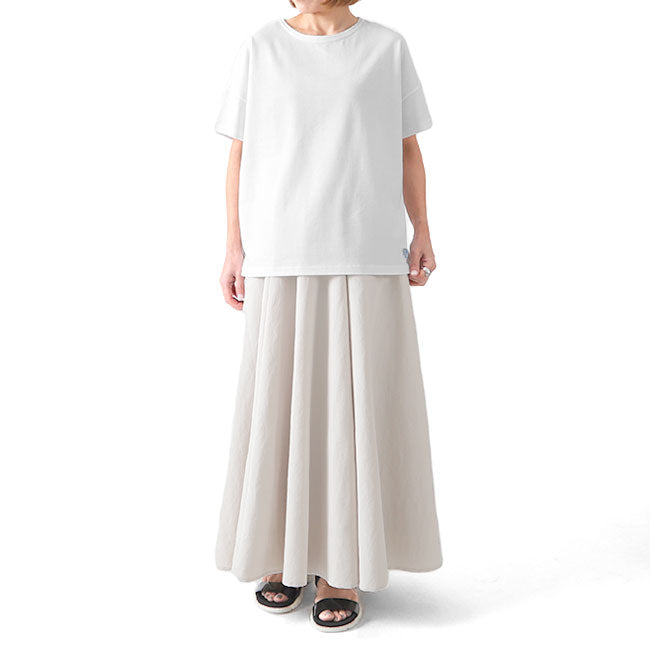 ORCIVAL オーシバル 40/2 ジャージー ワイド ボートネック Tシャツ RC-9255 無地 ボーター 半袖Tシャツ レディース