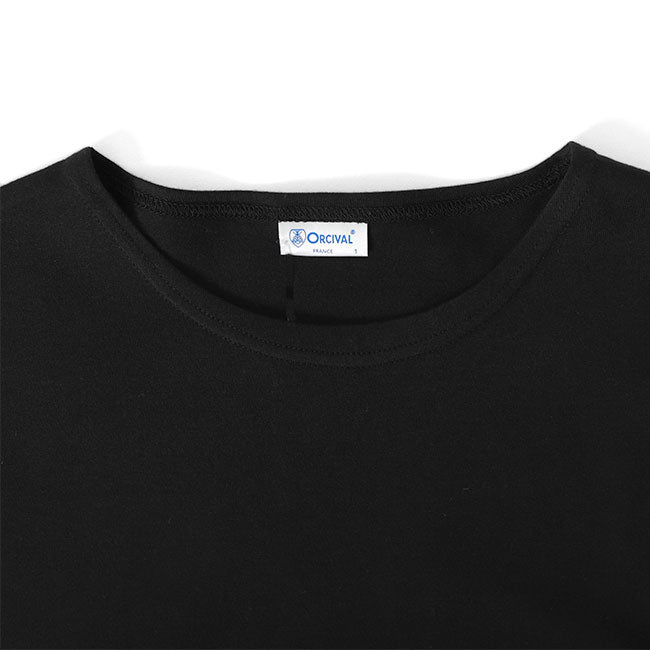 ORCIVAL オーシバル 40/2 ジャージー ワイド ボートネック Tシャツ RC-9255 無地 ボーター 半袖Tシャツ レディース