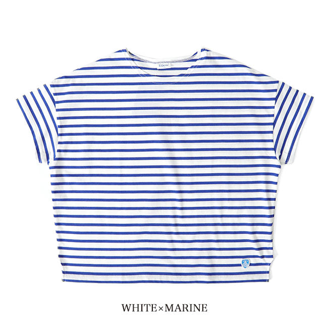 ORCIVAL オーシバル 40/2 ジャージー ワイド ボートネック Tシャツ RC-9255 無地 ボーター 半袖Tシャツ レディース