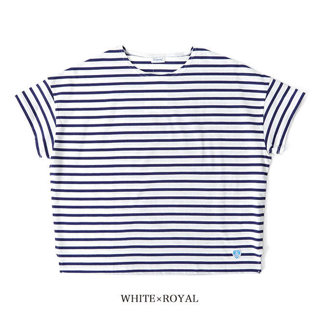 ORCIVAL オーシバル 40/2 ジャージー ワイド ボートネック Tシャツ RC-9255 無地 ボーター 半袖Tシャツ レディース