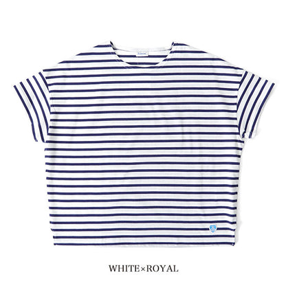 ORCIVAL オーシバル 40/2 ジャージー ワイド ボートネック Tシャツ RC-9255 無地 ボーター 半袖Tシャツ レディース