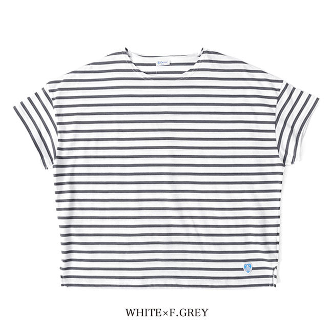 ORCIVAL オーシバル 40/2 ジャージー ワイド ボートネック Tシャツ RC-9255 無地 ボーター 半袖Tシャツ レディース