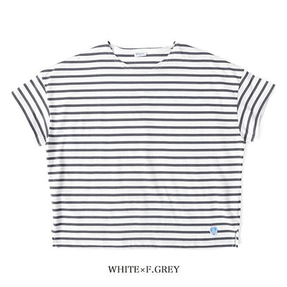 ORCIVAL オーシバル 40/2 ジャージー ワイド ボートネック Tシャツ RC-9255 無地 ボーター 半袖Tシャツ レディース