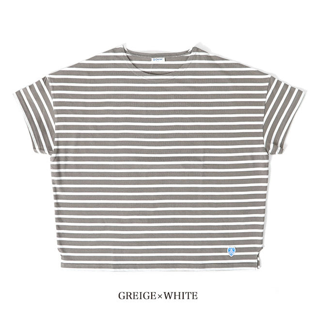 ORCIVAL オーシバル 40/2 ジャージー ワイド ボートネック Tシャツ RC-9255 無地 ボーター 半袖Tシャツ レディース