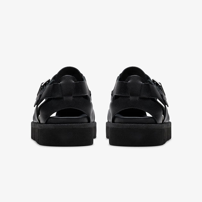CLARKS クラークス Meare Buckle メアバックル フィッシャーマン サンダル スニーカー 26180755 黒 ブラック メンズ レディース