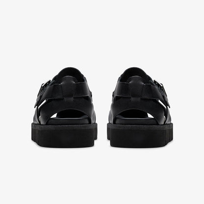 CLARKS クラークス Meare Buckle メアバックル フィッシャーマン サンダル スニーカー 26180755 黒 ブラック メンズ レディース