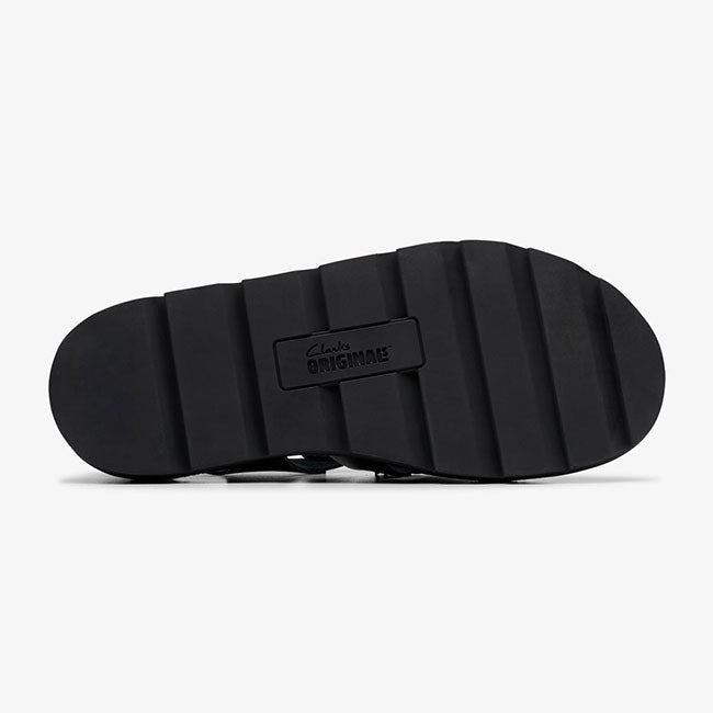 CLARKS クラークス Meare Buckle メアバックル フィッシャーマン サンダル スニーカー 26180755 黒 ブラック メンズ レディース