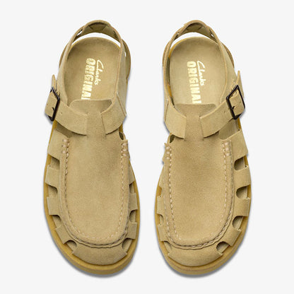 CLARKS クラークス Meare Buckle メアバックル フィッシャーマン サンダル スニーカー 26181007 メイプル ベージュ メンズ レディース