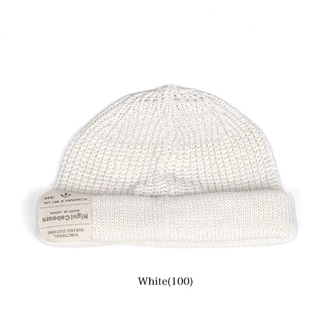 Nigel Cabourn ナイジェルケーボン ラベルロゴ ヘンプ ニットキャップ 66015 ビーニー 帽子 メンズ レディース