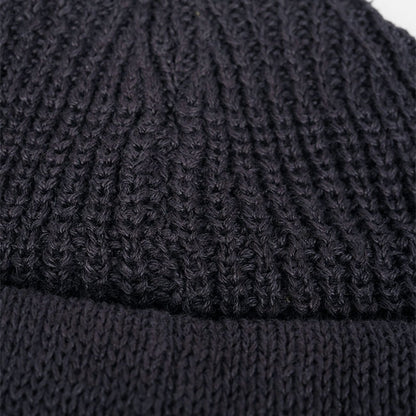 Nigel Cabourn ナイジェルケーボン ラベルロゴ ヘンプ ニットキャップ 66015 ビーニー 帽子 メンズ レディース