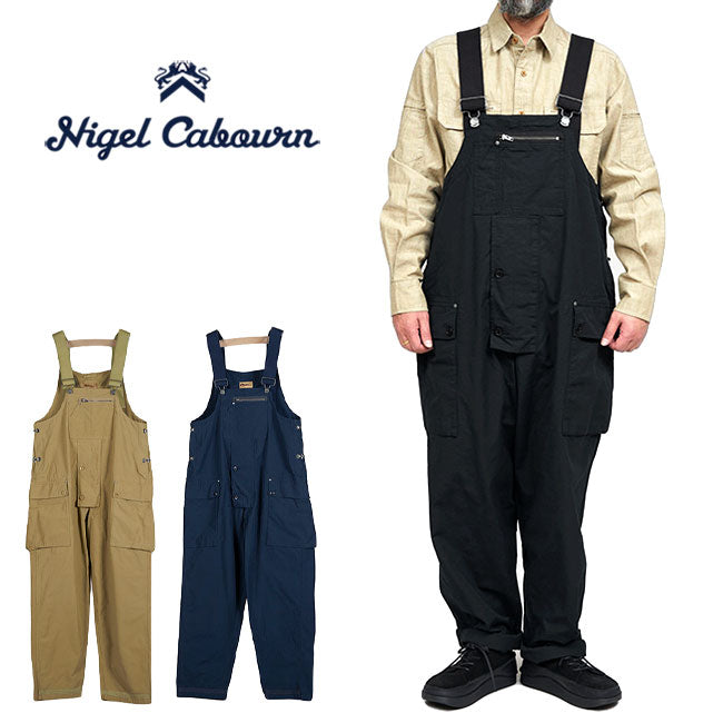 Nigel Cabourn ナイジェルケーボン LYBRO ライブロ P-56 コットンリップストップ ネイバルダンガリー 80451350540 オーバーオール メンズ