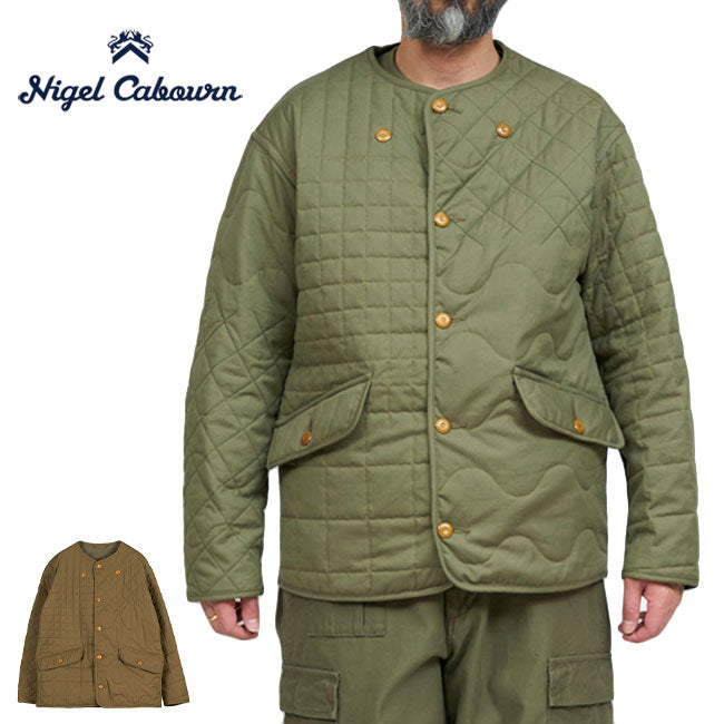 Nigel Cabourn ナイジェルケーボン リバーシブル ミリタリー キルティング ライナージャケット 80450030001 中綿ジャケット メンズ